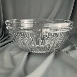 Marquis by Waterford Hanover Crystal Bowl 8.5x4 Ribbed Cut Marked